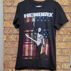 Authentic Hendrix Jimi Hendrix Black Graphic T-Shirt Size Medium